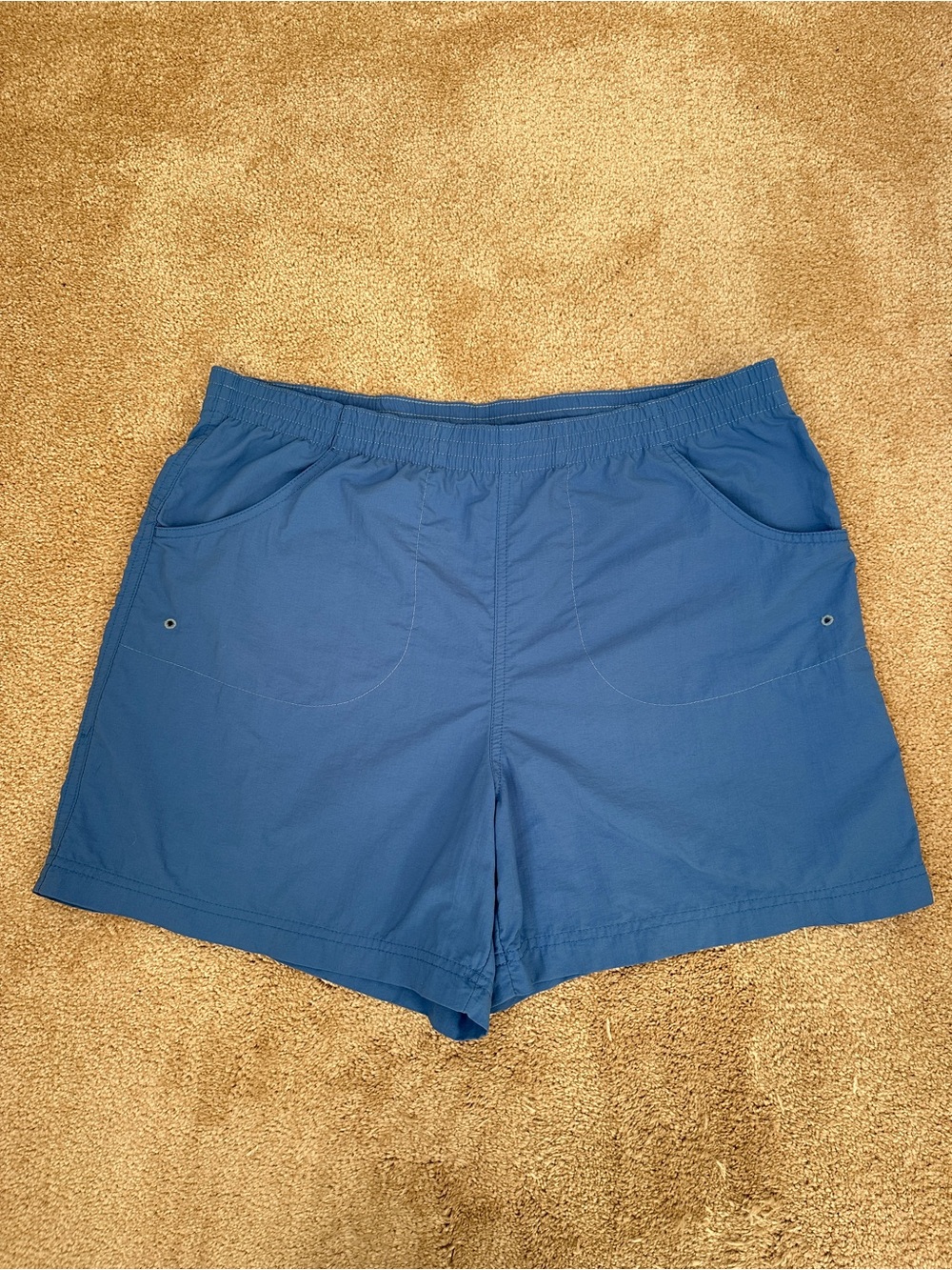Columbia Women’s S Blue Hiking Outdoor Shorts Pull On Elastic Waist